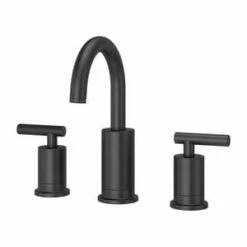 New ✔️ Pfister Contempra™ Two Handle Widespread Bathroom Sink Faucet in Matte Black Lever Handle 😀