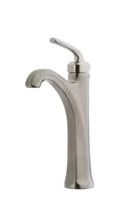 Discount 🌟 Pfister Arterra™ Single Handle Vessel Filler Bathroom Sink Faucet in Brushed Nickel 🤩