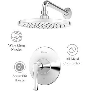 Top 10 ❤️ Pfister Rhen™ Single Handle Single Function Bathtub & Shower Faucet in Polished Chrome Trim Only ✨ - Image 3