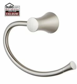 Promo ✨ Pfister Iyla™ Round Closed Towel Ring in Brushed Nickel ❤️