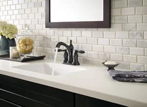 Deals 𤩠Pfister Arlington⢠Centerset Bathroom Sink Faucet with Double Lever Handle in Tuscan Bronze š„ - Image 3