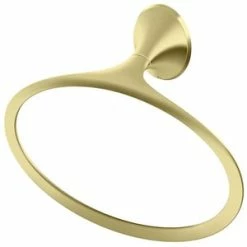 Best deal 🥰 Pfister Rhen™ Oval Closed Towel Ring in Brushed Gold ✔️