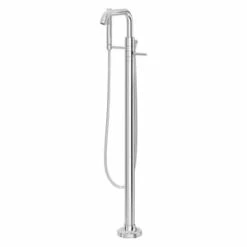 Coupon 😍 Pfister Tenet™ Double Lever Handle Tub Floor Mount Filler with Hand Shower (Trim Only) in Polished Chrome 🔔