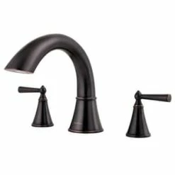 Brand new 🎉 Pfister Saxton™ Two Handle Roman Tub Faucet in Tuscan Bronze Trim Only 😍