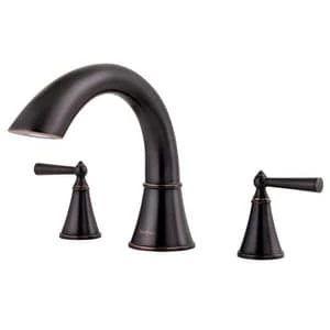 Brand new 🎉 Pfister Saxton™ Two Handle Roman Tub Faucet in Tuscan Bronze Trim Only 😍