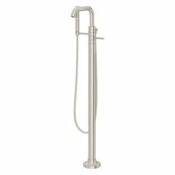 Coupon 😉 Pfister Tenet™ Double Lever Handle Tub Floor Mount Filler with Hand Shower (Trim Only) in Brushed Nickel 🧨
