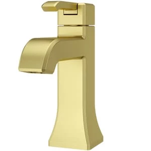 Best Sale 🌟 Pfister Park Avenue™ Single Handle Monoblock Bathroom Sink Faucet in Brushed Gold 🔥