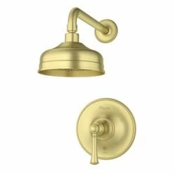 Best Pirce 🥰 Pfister Tisbury™ Single Handle Single Function Shower Faucet in Brushed Gold (Trim Only) 🥰