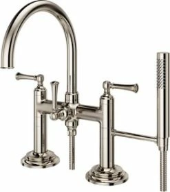 Discount 🌟 Pfister Tisbury™ Two Handle Roman Tub Faucet in Polished Nickel 😉