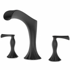 Coupon 🥰 Pfister Rhen™ Two Handle Roman Tub Faucet in Matte Black (Trim Only) 😉