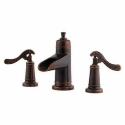 Cheapest ⌛ Pfister Ashfield Two Handle Widespread Bathroom Sink Faucet in Rustic Bronze Lever Handle 🤩