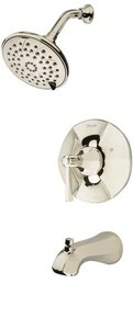 Cheap 🤩 Pfister Arterra™ Single Handle Multi Function Bathtub & Shower Faucet in Polished Nickel (Trim Only) 🌟