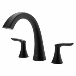 Coupon ❤️ Pfister Weller™ Two Handle Roman Tub Trim Kit in Matte Black 😉