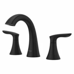 Best Pirce 🔥 Pfister Weller™ Two Handle Widespread Bathroom Sink Faucet in Matte Black Lever Handle 🔥