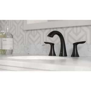 Best Pirce 🔥 Pfister Weller™ Two Handle Widespread Bathroom Sink Faucet in Matte Black Lever Handle 🔥 - Image 3