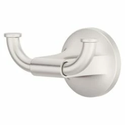 Cheap 😍 Pfister Pfirst Modern™ 2-Hook Robe Hook in Spot Defense Brushed Nickel ❤️