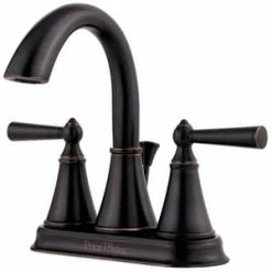 Buy 👍 Pfister Saxton™ Two Handle Centerset Bathroom Sink Faucet in Tuscan Bronze 🔔