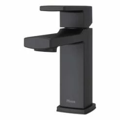 Best Sale 🔔 Pfister Deckard™ Single Lever Handle Monoblock Bathroom Sink Faucet in Black ✔️
