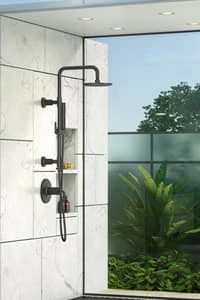 Deals 😉 Pfister Tenet™ Single Handle Single Function Shower Column Trim Only in Matte Black 👍 - Image 5