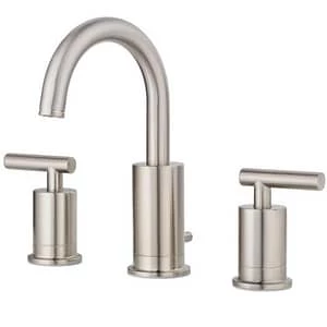 New ⌛ Pfister Contempra™ Two Handle Widespread Bathroom Sink Faucet in Brushed Nickel 🧨