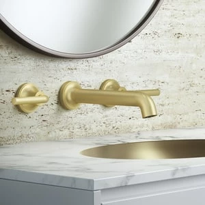Flash Sale ✨ Pfister Tenet™ Two Handle Widespread Wall Mount Bathroom Sink Faucet in Brushed Gold 🌟 - Image 5