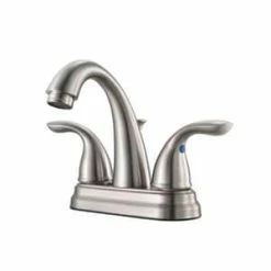 Budget 💯 Pfister Pfirst Series™ Two Handle Centerset Bathroom Sink Faucet in Brushed Nickel 🤩