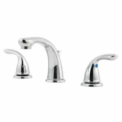New 🤩 Pfister Pfirst Series™ Two Handle Widespread Bathroom Sink Faucet in Polished Chrome 👍