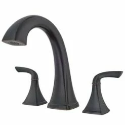 Best Pirce 🌟 Pfister Bronson™ Two Handle Roman Tub Faucet in Tuscan Bronze Trim Only ✔️