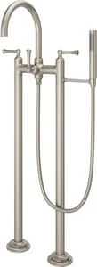 Cheapest ✨ Pfister Tisbury™ Two Lever Handle Floor Mount Filler in Brushed Nickel Trim Only 🛒