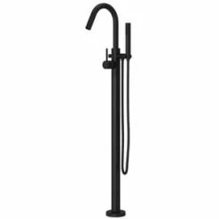 Best deal 💯 Pfister Modern Single Handle Lever Floor Mount Filler in Matte Black (Trim Only) 🔥