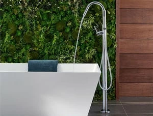 Brand new ๐ Pfister Modern Single Handle Lever Floor Mount Filler in Brushed Gold (Trim Only) ๐ - Image 2