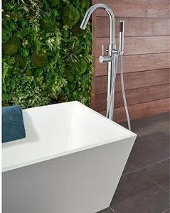 Brand new ๐ Pfister Modern Single Handle Lever Floor Mount Filler in Brushed Gold (Trim Only) ๐ - Image 4