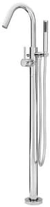 Budget 🔔 Pfister Modern Single Lever Handle Floor Mount Filler in Polished Chrome Trim Only ⌛