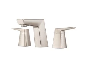 Hot Sale 👍 Pfister Arkitek™ Two Handle Widespread Bathroom Sink Faucet in Brushed Nickel 🔥