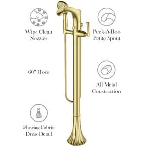 New 👏 Pfister Rhen™ Single Handle Lever Floor Mount Filler in Polished Chrome ⭐ - Image 5