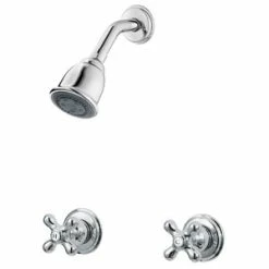 Cheap ❤️ Pfister Pfirst Series™ 1.8 gpm 2-Function Tub and Shower Trim with Double Cross Handle in Polished Chrome 👏