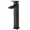 Best Sale 😀 Pfister Kenzo™ Single Handle Vessel Filler Bathroom Sink Faucet in Matte Black 👍