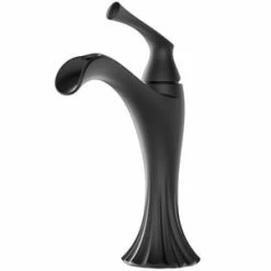 Wholesale 🥰 Pfister Rhen™ Single Handle Monoblock Bathroom Sink Faucet in Matte Black Lever Handle 🎁