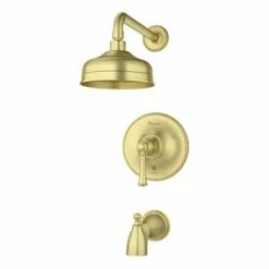 Cheapest 💯 Pfister Tisbury™ Single Handle Single Function Bathtub & Shower Faucet in Brushed Gold (Trim Only) ✔️