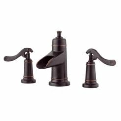 New 🔥 Pfister Ashfield™ Two Handle Widespread Bathroom Sink Faucet in Tuscan Bronze 🌟