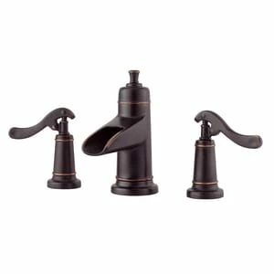 New 🔥 Pfister Ashfield™ Two Handle Widespread Bathroom Sink Faucet in Tuscan Bronze 🌟