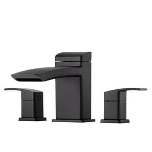 Promo 🛒 Pfister Kenzo™ Two Handle Roman Tub Faucet in Matte Black Trim Only 🛒
