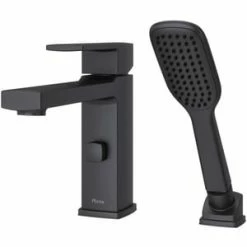 Discount 😉 Pfister Deckard™ Single Handle Roman Tub Faucet in Matte Black ✨