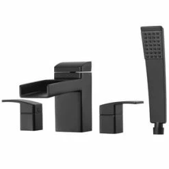 Buy ✔️ Pfister Kenzo™ Two Handle Roman Tub Faucet in Matte Black Trim Only 😀