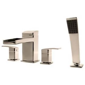 Coupon 🥰 Pfister Kenzo™ Two Handle Roman Tub Faucet in Brushed Nickel Trim Only 🎉