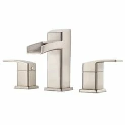 Brand new ⌛ Pfister Kenzo™ Two Handle Widespread Bathroom Sink Faucet in Brushed Nickel 😍