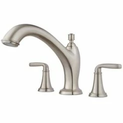 Best deal 🛒 Pfister Northcott™ Two Handle Roman Tub Faucet in Brushed Nickel Trim Only ❤️