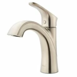 Promo 😉 Pfister Weller™ Single Handle Centerset Bathroom Sink Faucet in Brushed Nickel 👍