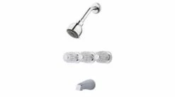 Wholesale 😍 Pfister Pfirst Series™ Three Handle Multi Function Bathtub & Shower Faucet in Polished Chrome 🧨