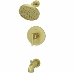Promo 👏 Pfister Contempra™ Single Handle Single Function Bathtub & Shower Faucet in Brushed Gold (Trim Only) 🛒
